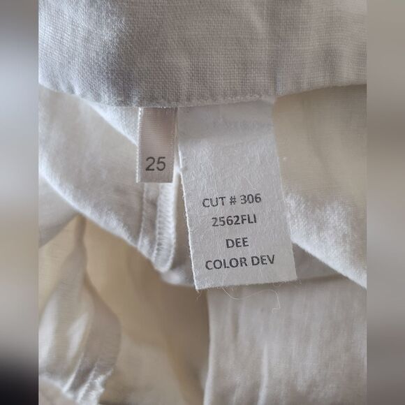 NWT L'agence Dee women's high rise linen wide leg sailor preppy casual pants 25 - Picture 7 of 8